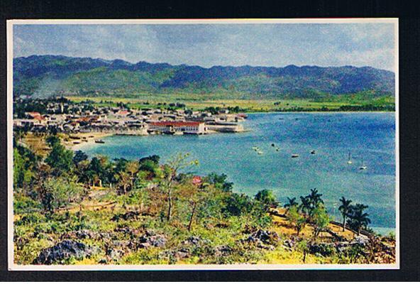 RB 626 -  Jamaica Postcard Montego Bay Showing Portion Of Town & Hills  - British West Indies - Jamaica