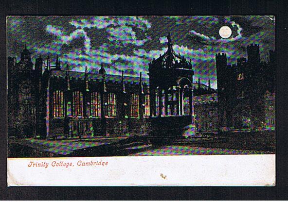 RB 626 - 1903 Postcard Moonlit Moonlight Night Scene Trinity College Cambridge - Cambridge
