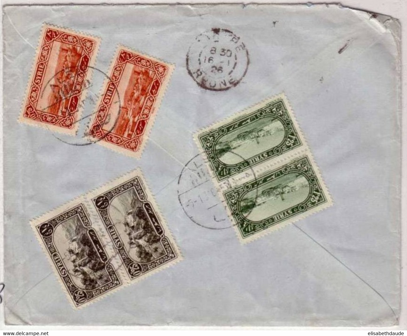 SYRIE - 1926 - LETTRE  De ALEP Pour TARARE (RHONE) - - Storia Postale