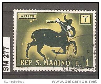 SAN MARINO 1970, Segni Zodiaco, L. 1, Usato - Usados