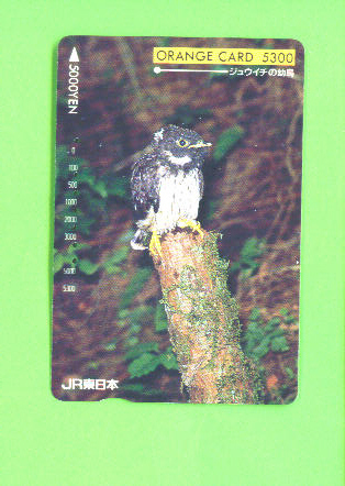 JAPAN - Orange Picture Rail Ticket/Bird As Scan - Mundo