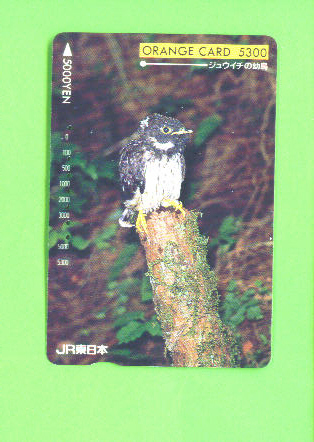 JAPAN - Orange Picture Rail Ticket/Bird As Scan - Monde