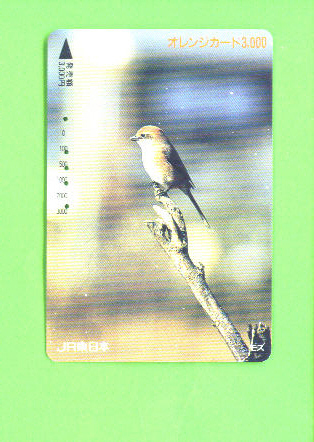 JAPAN - Orange Picture Rail Ticket/Bird As Scan - Monde