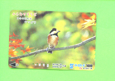 JAPAN - Orange Picture Rail Ticket/Bird  As Scan - Monde