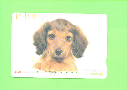 JAPAN - Orange Picture Rail Ticket/Animal/Dog  As Scan - Monde