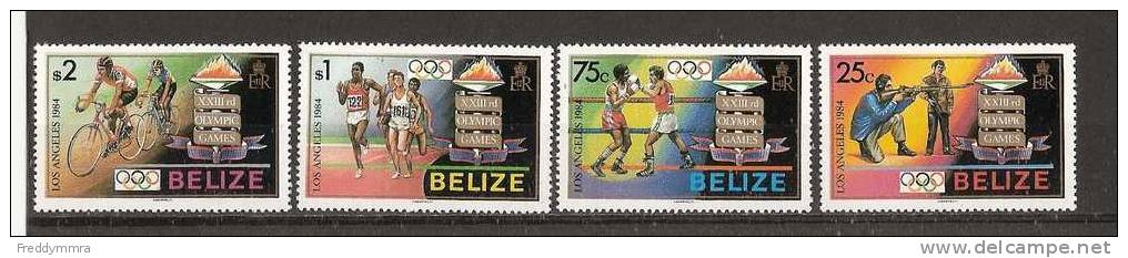 Belize: 676/ 679 ** - Verano 1984: Los Angeles