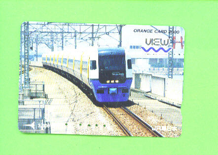 JAPAN - Orange Picture Rail Ticket/Train As Scan - Monde