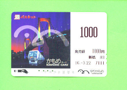 JAPAN - Orange Picture Rail Ticket/Train As Scan - Wereld