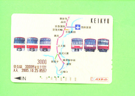 JAPAN - Orange Picture Rail Ticket/Train As Scan - Monde