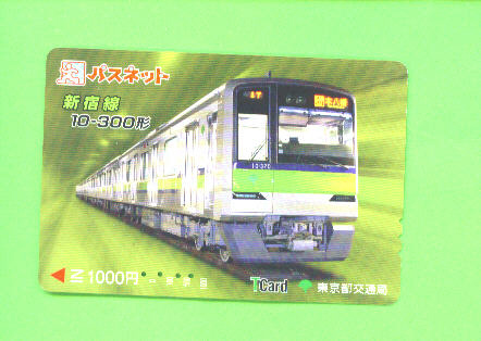 JAPAN - Orange Picture Rail Ticket/Train As Scan - Wereld