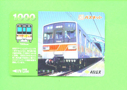 JAPAN - Orange Picture Rail Ticket/Train As Scan - Welt