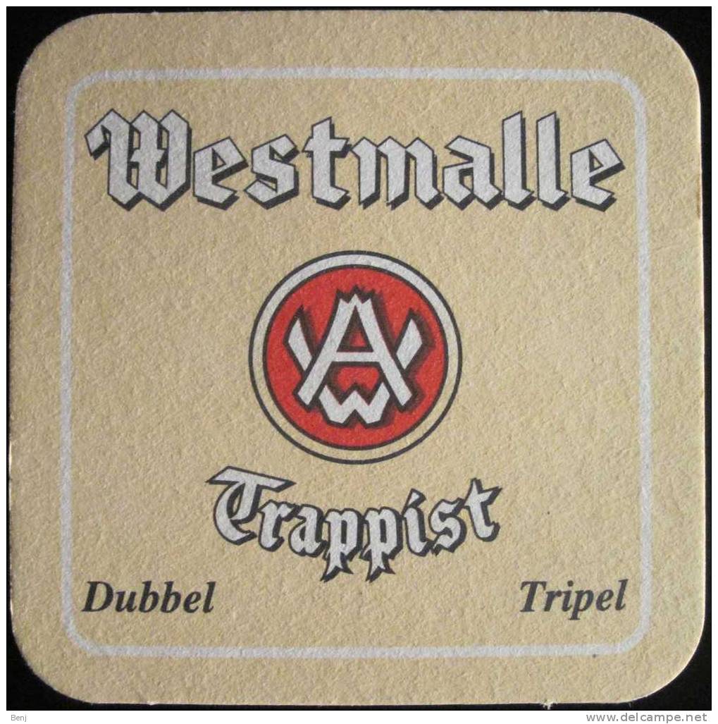 Sous-bock WESTMALLE TRAPPIST Dubbel - Tripel (G) - Sous-bocks