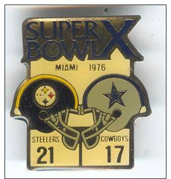 Pin´s - Sport - Superbowl X - Miami 1976 - Signé Starline - Foot US - Sin Clasificación