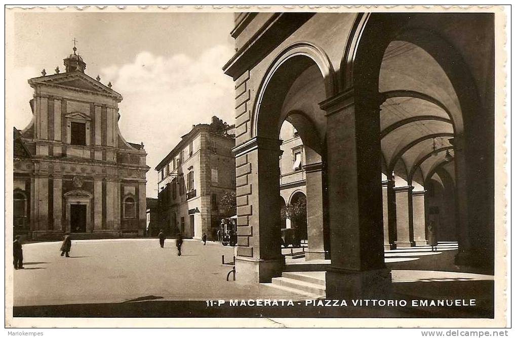 11- P    MACERATA  -  PIAZZA VITTORIO EMANUELE - Macerata