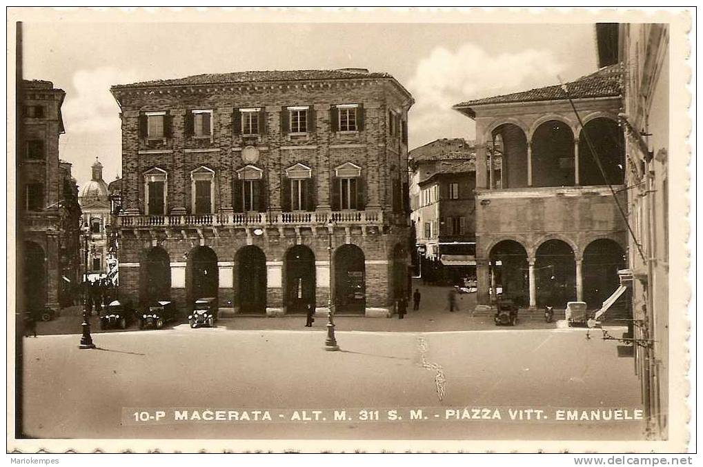 10- P    MACERATA  -  PIAZZA VITT. EMANUELE - Macerata