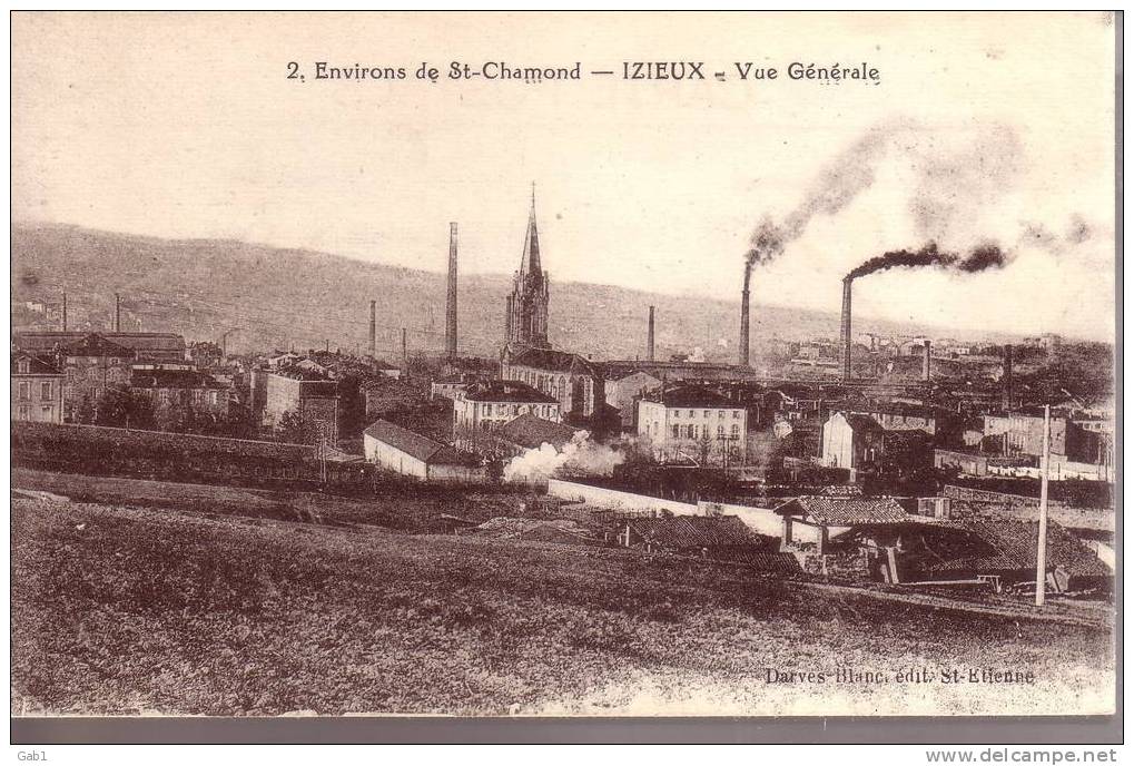 42 --- Environs De St - Chamond --- Izieux --- Vue Generale - Saint Chamond