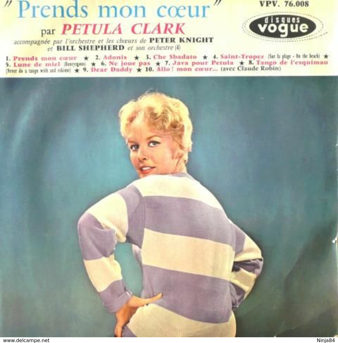 LP 25 CM (10")  Petula Clark / Boris Vian  "  Prends Mon Cœur  " - Special Formats