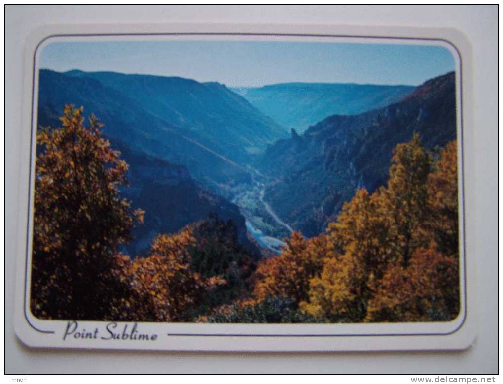 N°2.CIRCUIT DES GORGES DU TARN-Point Sublime-Vallée-falaise-Roche Aiguille-société Des Cartes Postales APA-POUX- - Languedoc-Roussillon