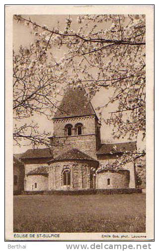 SUISSE VD - Eglise De St Sulpice - Au Profit De La Maison Paroissiale D Ouchy - Saint-Sulpice