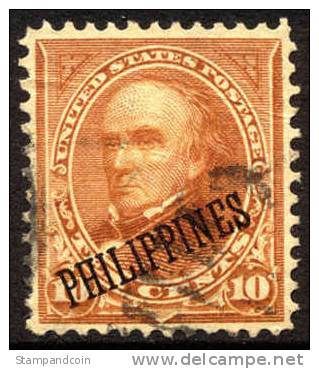 US Philippines #217A SUPERB Used 10c Overprint From 1899 - Philippinen