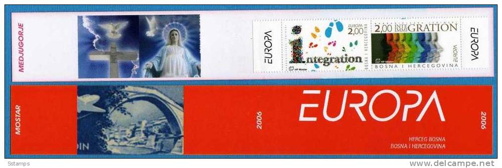 2006  EUROPA INTEGRATIONE BOSNIA ERZEGOVINA MOSTAR MEDJUGORJE MADONNA NEVER HINGED - 2006