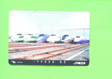 JAPAN - Orange Picture Rail Ticket/Train As Scan - Welt