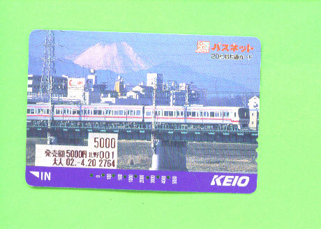 JAPAN - Orange Picture Rail Ticket/Train As Scan - Mondo