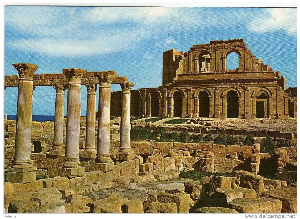 Postal, RUINAS ROMANAS, Arqueología, ( Libia), Post Card, Postkarte - Otros & Sin Clasificación