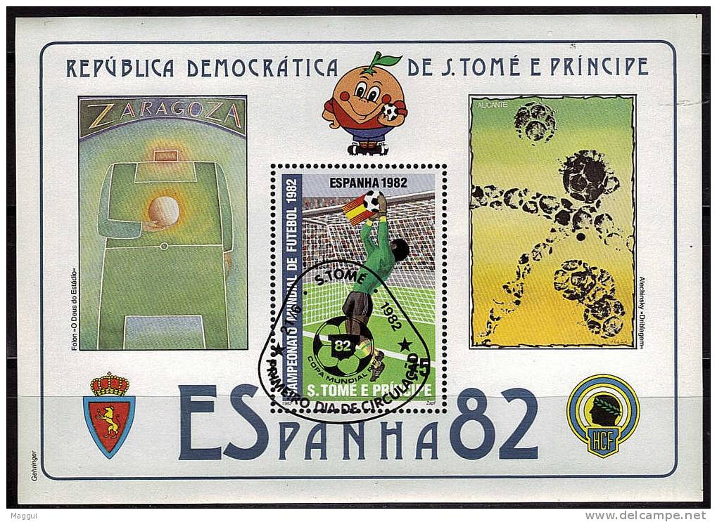 ST THOME ET PRINCE    BF   Oblitere  Cup  1982  Football  Soccer Fussball - 1982 – Espagne