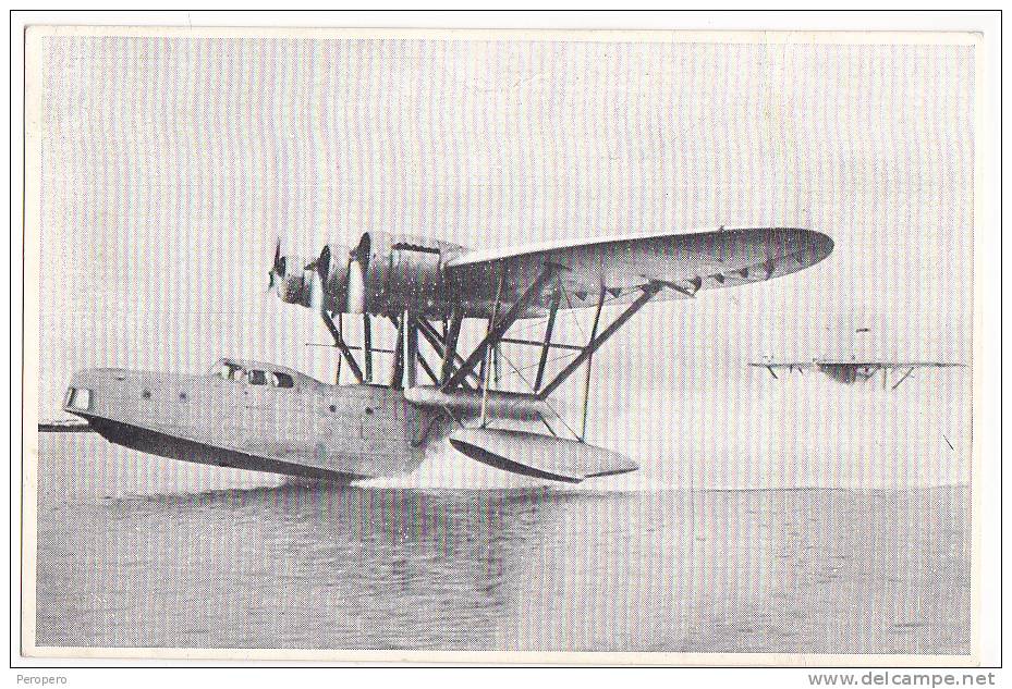 AEREI CANT Z508 IDROVOLANTE TRIMOTORE DA BOMB.CANTIERI RIUNITI DELL'ADRIATICO OFFICINE AERONAUTICHE MONFALCONE CARTOLINA - 1919-1938: Fra Le Due Guerre