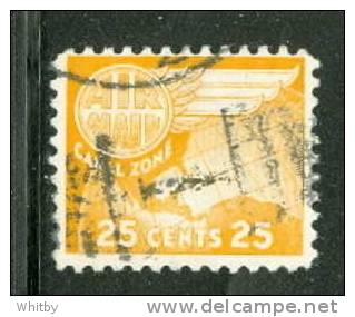 1958 Canal Zone 25 Cent Air Mail Issue  #C30 - Canal Zone