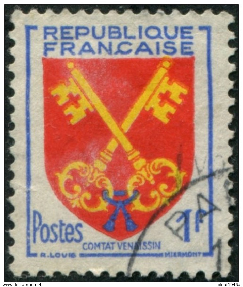 Pays : 189,06 (France : 4e République)  Yvert Et Tellier N° : 1047 (o) - 1941-66 Armoiries Et Blasons