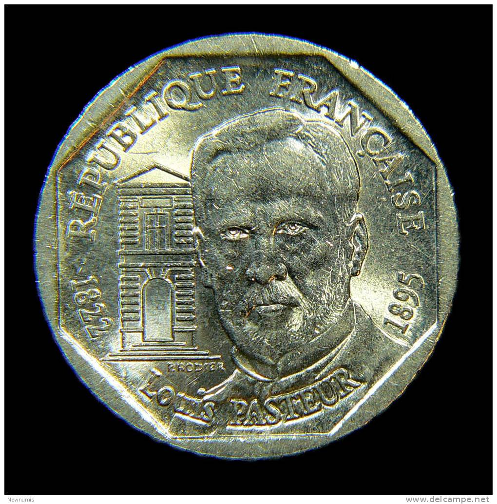 FRANCE 2 FRANCS LOUIS PASTEUR 1995 - Commémoratives