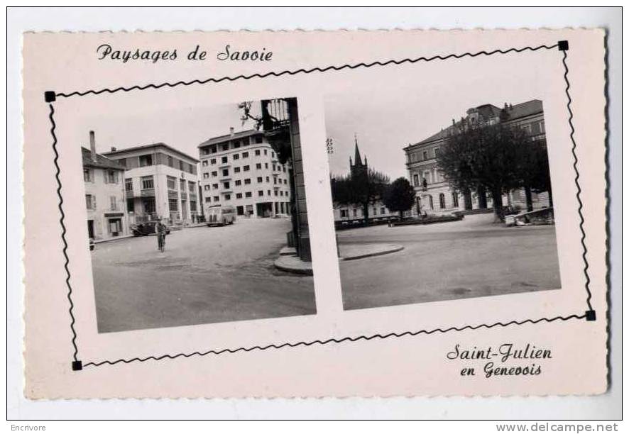 Cpsm SAINT JULIEN EN GENEVOIS Place De La Poste Et Sous Préfecture -3.714 Cellard - Saint-Julien-en-Genevois