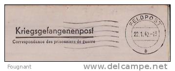 BELGIQUE : :1942:Lettre De Prisonnier.oblit.Feldpost +Cachet Stalag XB-23-geprüft.Lettre Envoyée à METTET(Belgique). - WW II (Covers & Documents)