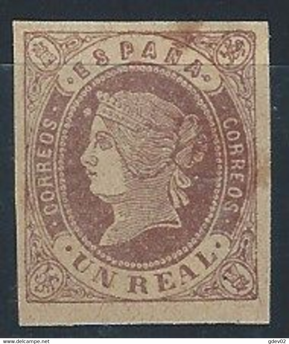 ES061-A746.España.Spain.Espagne    .ISABEL  Ll  .1862.Ed 61*) Con Charnela .MAGNIFICO - Nuovi