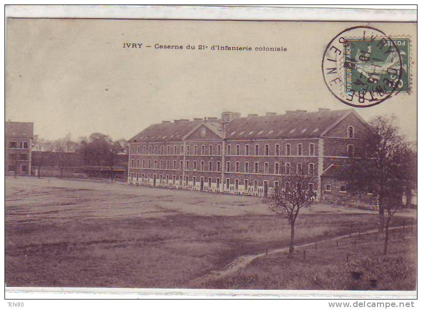 IVRY Sur SEINE - Caserne Du 21 é D'Infanterie Coloniale - Ivry Sur Seine