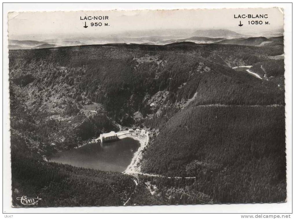 - 0RBEY (Haut-Rhin). - Le Lac Noir Et En Arrière Plan, Le Lac Blanc - Scan Verso - - Orbey