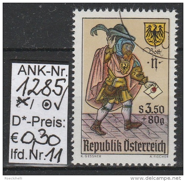 1.12.1967 - SM "Tag der Briefmarke 1967" - o gestempelt  -  siehe Scan  (1285o 01-11)