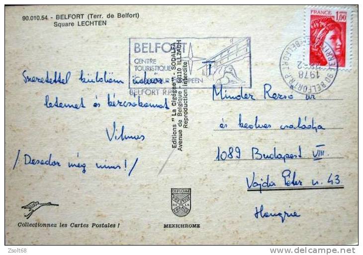 FRANCE /  BELFORT  ( Terr. De Belfort ) - Square LECHTEN    1978. - Franche-Comté