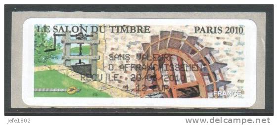 ATM - Le Salon Du Timbre - Paris 2010 / Moulin D'eau - 2010-... Illustrated Franking Labels