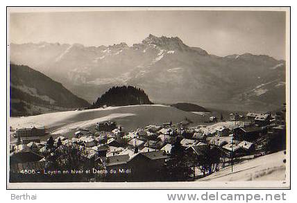 SUISSE VD - Leysin En Hiver Et Dents Du Midi - Leysin