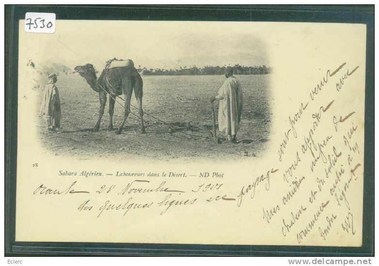 ALGERIE -  LABOUREURS DANS LE DESERT - TB - Métiers