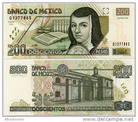 MEXICO        200 Pesos     P-119[f]      14.5.2007     UNC - Mexico