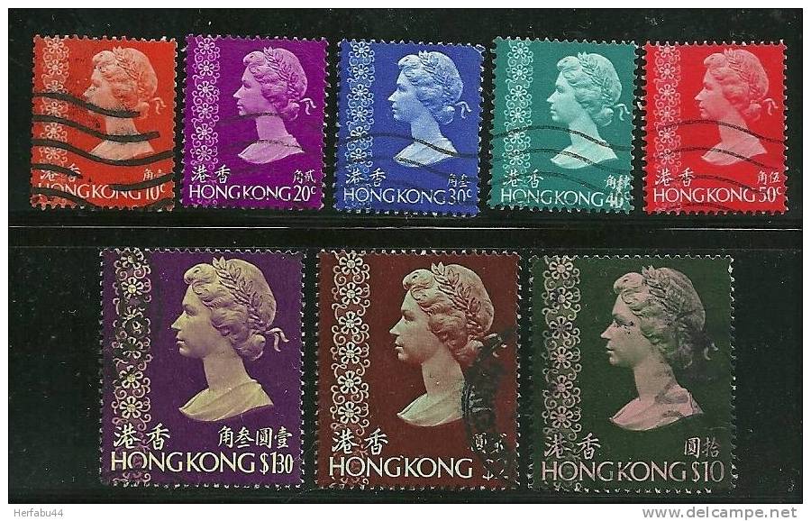 Hong Kong    Stamps   SC# 275,277,279-81,284-85,287   Used     SCV$ 21.80 - Usados