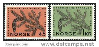 Norway #406-07 XF Mint Hinged Set From 1962 - Unused Stamps