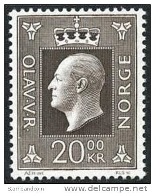 Norway #542 XF Mint Hinged 20k From 1969 - Nuevos