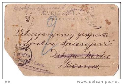 POZDRAV IZ VUKOVARA  ( Croatiia ) * Travelled  1907. * LEOPOLD H. FREUND * Judaica Judaika * Rare But Damaged - See Scan - Jodendom
