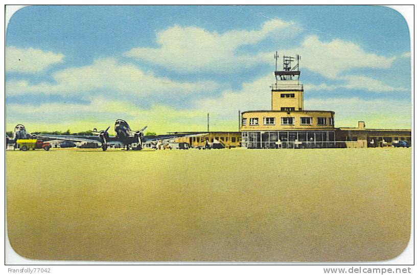 U.S.A. - TEXAS - LUBBOCK - LUBBOCK MUNICIPAL AIRPORT - BUSY TARMAC - PLANES - 1952 - Otros & Sin Clasificación