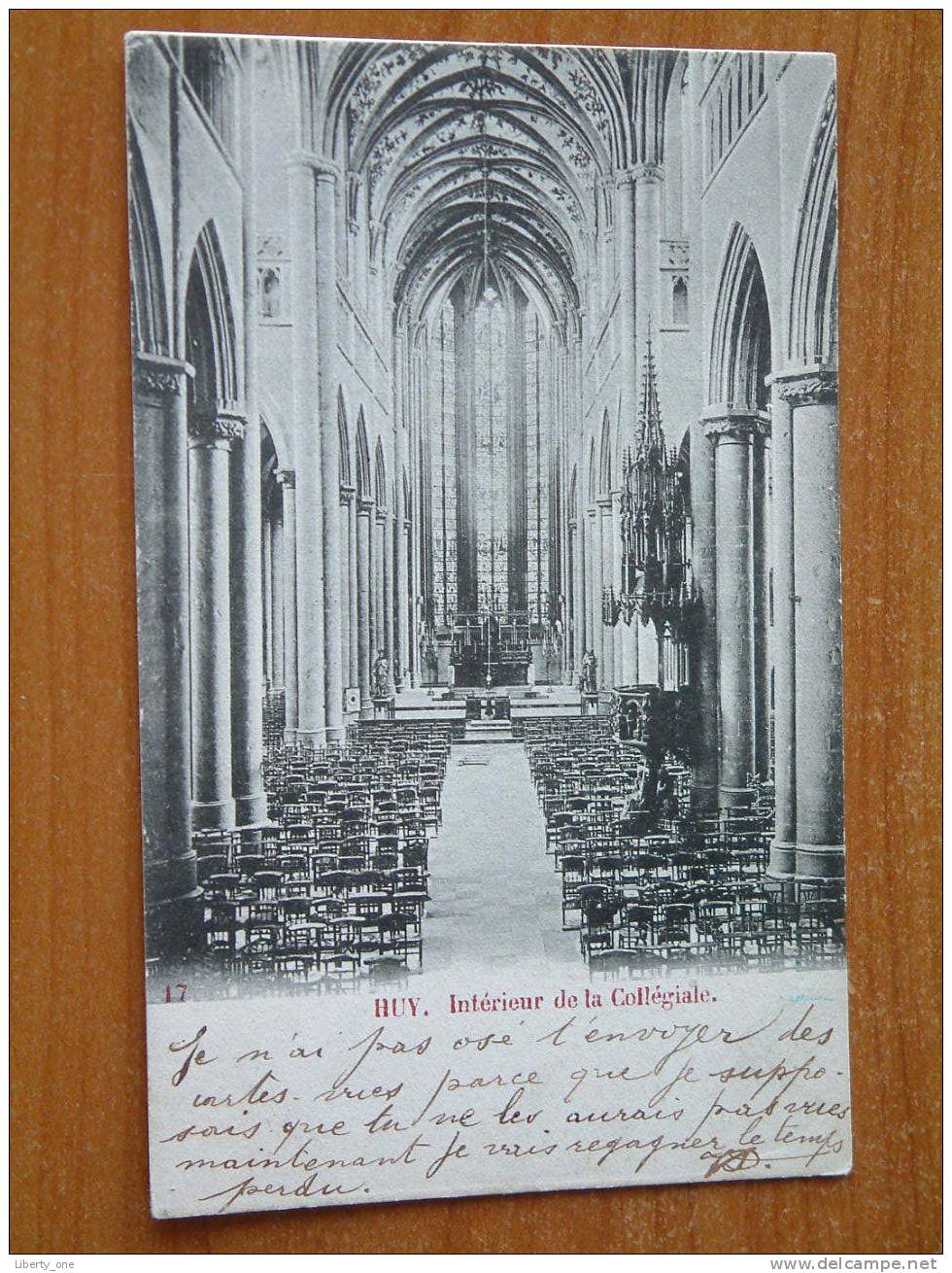 Intérieur De La Collégiale - Huy / Anno 1902 ( Zie Foto Details ) !! - Huy